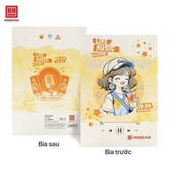 Vở Hồng Hà 72 trang kẻ ngang 7mm gáy ghim Sao mai Live Music 1693 định lượng 55 - 57gsm độ trắng 84%