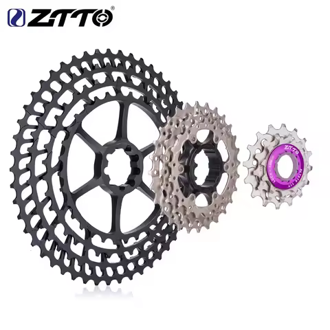 ZTTO Ultralight MTB Bike 10 Speed 11-50T SLR Cassette 10S 50T Freewheel HG System 10V K7 CNC 454% Ra