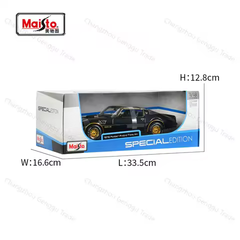 Maisto 1:18 1978 Pontiac Firebird Trans Am Sports Car Static Die Cast Vehicles Collectible Model Car