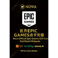 Nova Official Epic Games Gift Card Top Up | Kad Rasmi Malaysia | ShopeePayLater GrabPayLater Atome