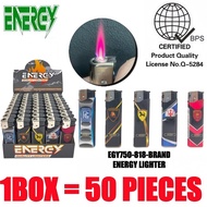 ENERGY 50pcs/box lighter/flash light Disposable Windproof Lighter Refillable lighter