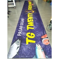 Customize Design High Quality Banner 6x2 ft/kaki