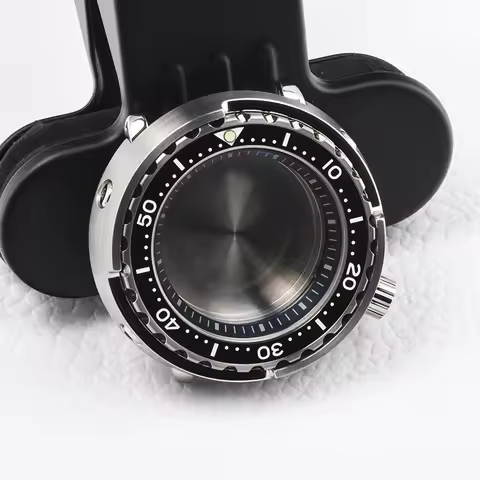 Stainless Steel Tuna Can Watch Case super luminous Sapphire diving case fit Seiko mod for NH35A NH36