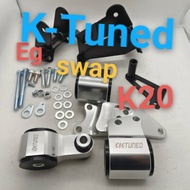 Honda Civic EG 92-95 Swap K20 K series Silver Billet Engine Mounting kit K-tuned