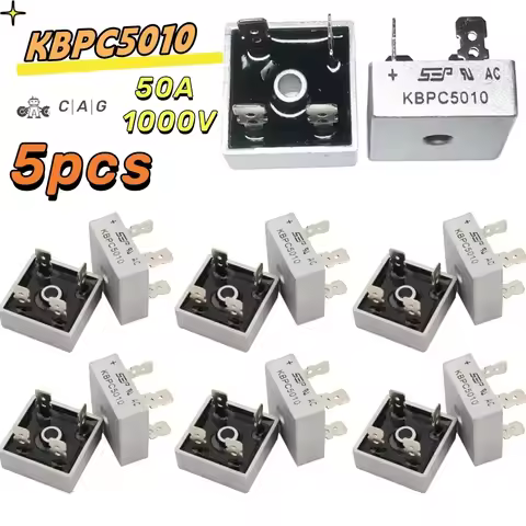 5pcs/lot KBPC5010 Diode Bridge KBPC5010 50A 1000V Diode Bridges Rectifier KBPC 5010 Power Rectifier 