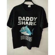 Vintage T-Shirt With daddy shark Screen Print Soft Fabric