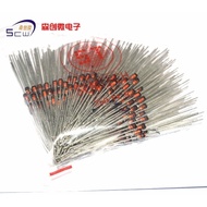 Voltage Regulator Diode 1N4744 IN4744A Voltage Regulator Glass Tube 1W 15V DO-41 Straight Plug 11 Yu