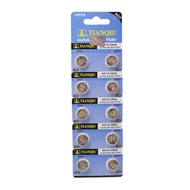 10pcs 1.5V Tian Qiu AG12 LR43 386 SR43 186 LR1142 Button Cell Battery