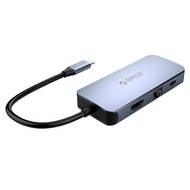 ออร์ริโก Port Hub 6-in1 USB-C to HDMI + 3 USB3.0 + LAN + PD Gray (MC-U602P)