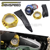 SEMSPEED Honda ADV160 Motorcycle CVT Transparent Engine Cover Guard Protector Protective Engine