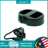 Kingma Dual Battery Charger with USB Cable Sony FW-50 A6000 A6300,