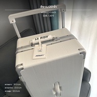 กระเป๋าเดินทางกรอบอะลูมิเนียมขนาด 28 เซนติเมตร ตัวกระเป๋าผลิตจาก PC ด้ามจับแบบยืดขยายกว้าง ล้อเลื่อน