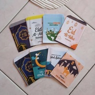[Pack of 10 SHEETS] Unique, Modern, Thick, premium Eid al-Adha Envelopes, Size 7 x 12.5 cm - viral E