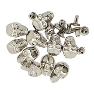 [tenlzsp0bc] 10 Sets Fashion Skull Studs Rock Rivet Spike For Clothes Shoes DIY Leathercraft 9x16mm