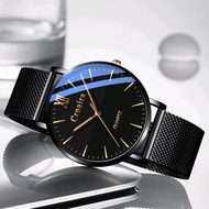 Đồng hồ nam đẹp Crnaira dây thép nhuyễn mặt vạch sang trọng - mixline