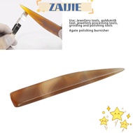 ZAIJIEE Agate Burnisher, Multiple Sizes Agate Hand Jewelry Tool, Professional Grey Agate Craft Polis