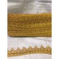 Gold crown lace 444 width 3cm contents 15 meters