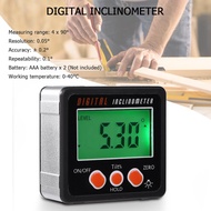 【original】 Digital Level Protractor Angle Gauge Mini Measuring Digital Inclinometer With Magnetic Ba