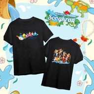 S-5XL 2026 SONGKRAN T-Shirt Adult Festival S-5XL Pattern Print Men And Women The T Shirt Lelaki Baju