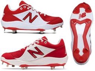 新莊新太陽 New Balance NB 3000v5 L3000TR5 2E 寬 棒壘球鞋 鐵釘 紅白 特2990