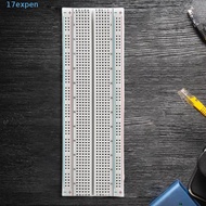 EXPEN 830-Hole Breadboard, 830 Tie Points White MB-102 Breadboard, Solderless PCB Board U Shape Red 