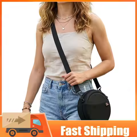 Portable CD Player Bag for 6 Inch CD Player Walkman Cable Accessories Mini Shoulder Bags with Adjust