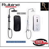 Rubine (RWH-3388) Instant Water Heater with Rainshower &amp; DC Pump EXPRESS FREE DELIVERY