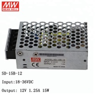 MEAN WELL SD-15B-12 18~36V DC To 12V DC 1.25A 15W DC-DC Converter Enclosed Type Switching Power Supp