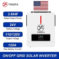 Local Warehouse Items MPPT Solar Power Inverters Hybrid Pure Sine Wave Inverter 3.6kW 24V 110V Inver