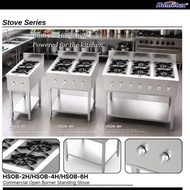 Homelux Commercial Open Burner Standing Stove LPG Gas | HSOB-2H HSOB-4H HSOB-6H