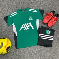 Quần Áo Bóng Đá Đồ Đá Banh Trẻ Em CLB LIVERPOOL Màu Xanh Lý Mùa Mới 25/26 HOT Thun Lạnh Cao Cấp - FR