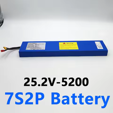 25.2V 5.0ah 7s2p 18650 Battery Lithium Ion Battery 25.2V 5000Mah for Electric Scooters Balancing Sco