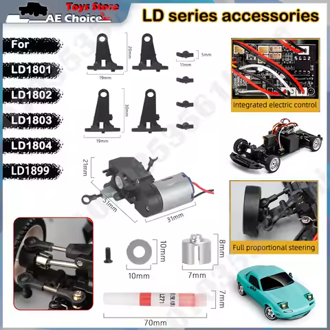 LDRC Parts AE86 LD1801 LD1802 LD1803 LD1804 A01 A02 1/18 RC Car Spare Drift Tire Parts Upgrade Acces