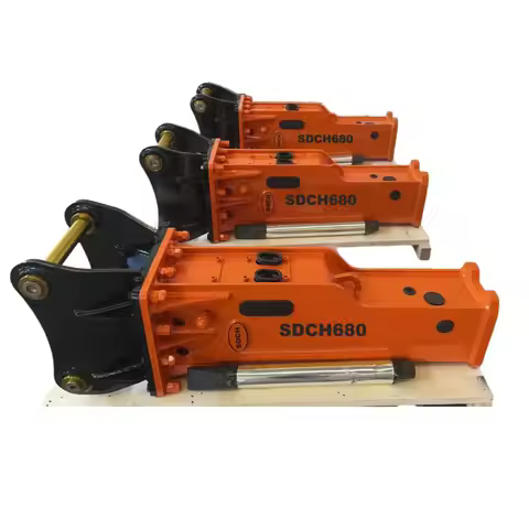 SDCH Silence Type Rock Hammer Hydraulic Breaker for Backhoe Loader Fits JCB 3CX 3DX Case 580