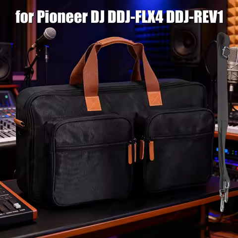 Portable DJ Controller Padded Storage Bags Scratch-resistant Protective Case with Sholder Strap for 