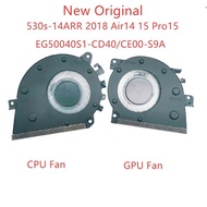 พัดลมสำหรับ Lenovo ระบายความร้อนแล็ปท็อป Ideapad 530S-14ARR 2018 Xiaoxin Air14 15 Pro15 EG50040S1-CD40-S9A EG50040S1-CE00-S9A