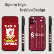 Casing For Redmi Note 12 12S 13 Pro Plus A2 K70 Pro Turbo 4G 5G Liverpool Fc logo Art black red bird