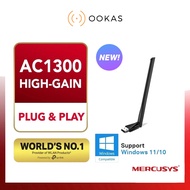 MERCUSYS MA30H (By TP-Link) AC1300 USB 2.0 AC1300 High Gain Wireless Dual Band Wireless Adapter For 