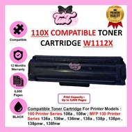 Compatible W1112A W1112X W 1112A W 1112X 1112A 1112X 110A 110X 110 Toner Cartridge for 108a 108w 136