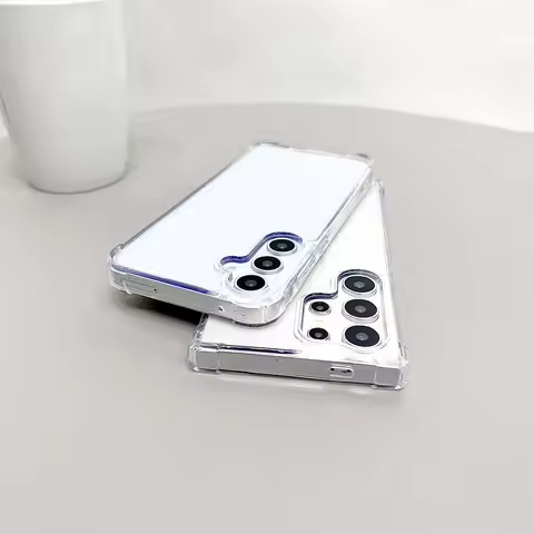 Transparent Anti yellowing Case for Samsung S25 FE S24 Ultra S23 S22 S21 S20 A15 A16 A06 A26 A35 A36
