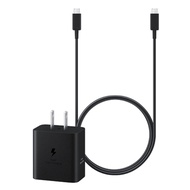 SAMSUNG 三星 快充通用型旅充組 45W 充電頭 + 雙Type-C充電線 T4511  黑色  1組