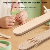 Wooden Ice Cream Stick Popsicle Stick DIY Handmade Material Rolling Glue Stirring Stick Food Grade S