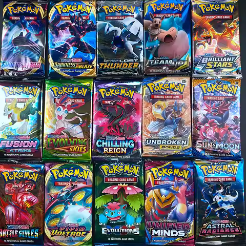 40pc Pokemon Cards GX Tag Team Vmax EX Mega Energy Shining Pokemon Card Game Carte Trading Collectio