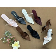 TT Shoes dep7pluatron 7cm smooth pointed toe silk leather high heels