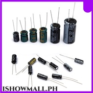【ISHOWMAL】120Pcs 15 value 50V 1uF-2200uF Electrolytic Capacitor Assortment Kit Set