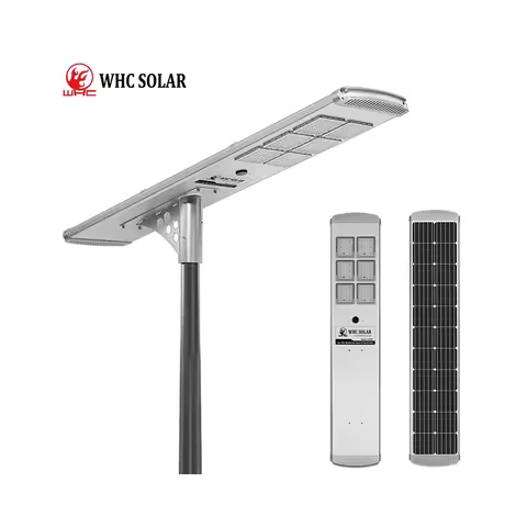 WHC SOLAR Energy Saving 100 Watts All In One Street Light Solar Outdoor Solar Street Light 100w