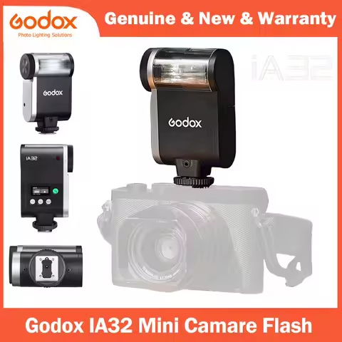 Godox IA32 Mini Camera Flash for Canon Fuji f1-230 Sony zv1 zve10 Ricoh gr3 Nikon Fuji Panasonic Oly
