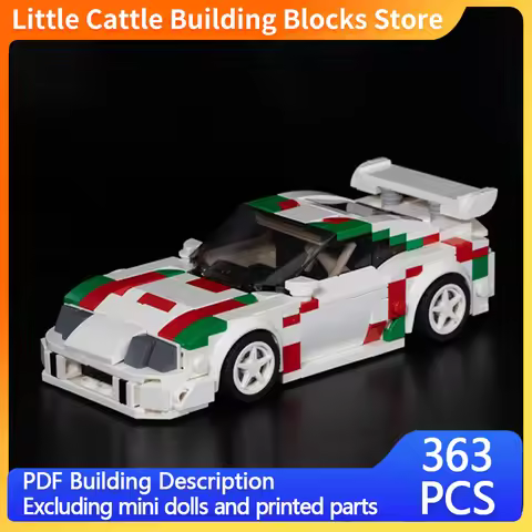 Speed Hypercar Model MOC Building Bricks TOMs Supra Hypercar Modular Technology Gifts Holiday Assemb