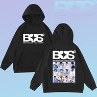 Newbecause of you Long-Sleeved Hoodie i shine 006 BUS Printed Pattern Suitable For Driving Going On 