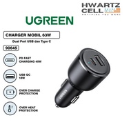 [HWARTZ] Car Charger Ugreen 36W 48W 42W 30W 130W 69W Dual Port Car Motorcycle Charger - Ugreen 10144